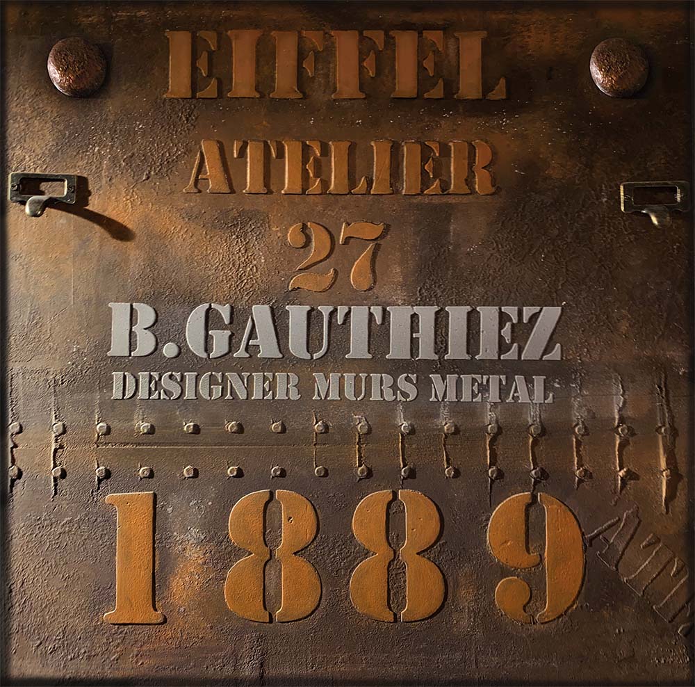 B.Gauthiez designer murs métal style industriel
