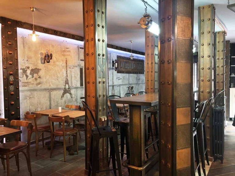 Peinture sur BA13 murs métal et IPN style Eiffel