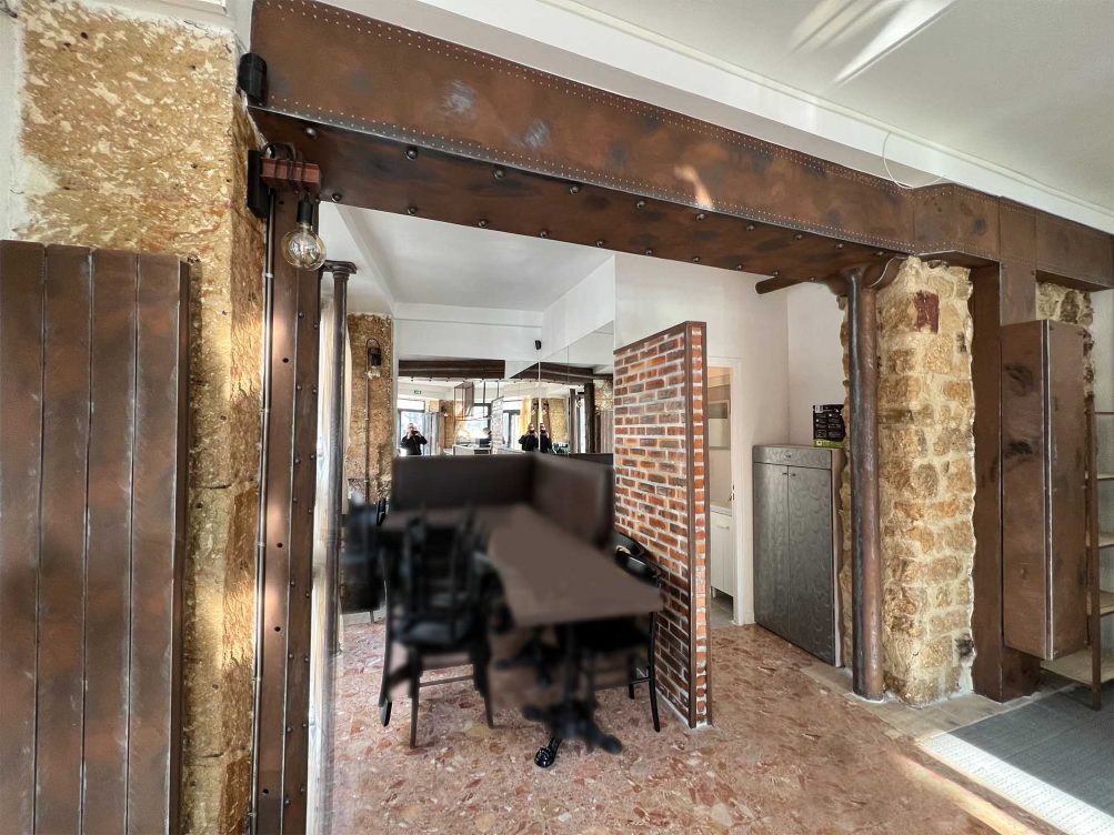 décoration murs brasserie