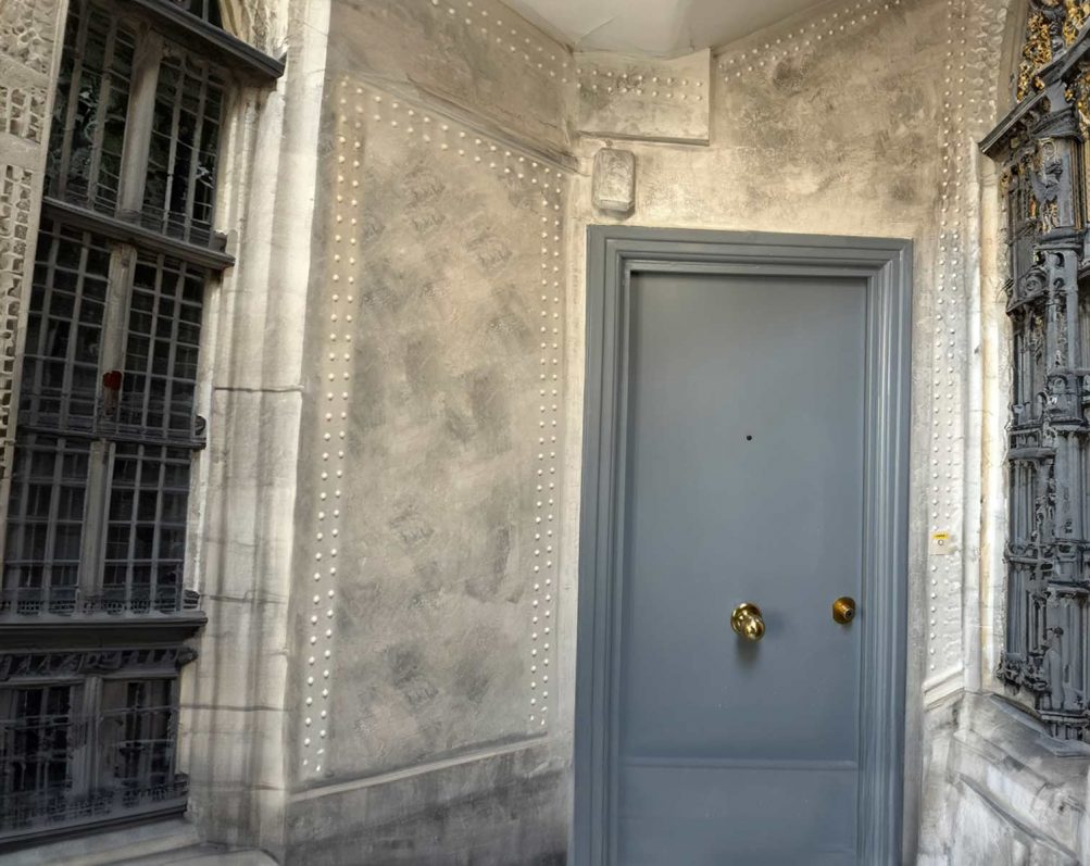 rénovation cage d'escaliers immeuble faux marbre texturé