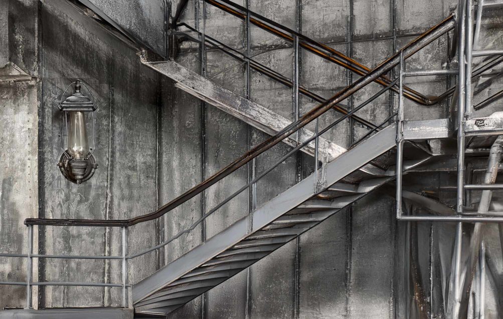 rénovation cage d'escaliers immeuble industrielle
