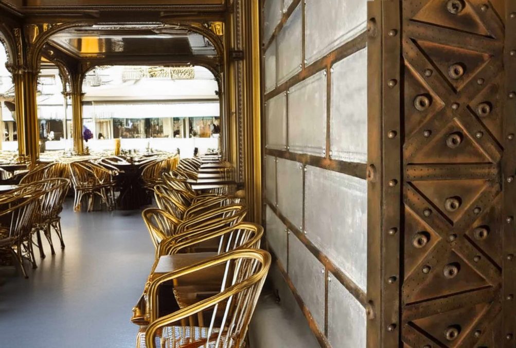 décoration murs métal sur BA13