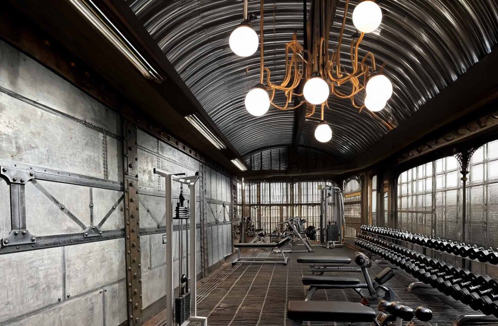 salle de sport style industriel