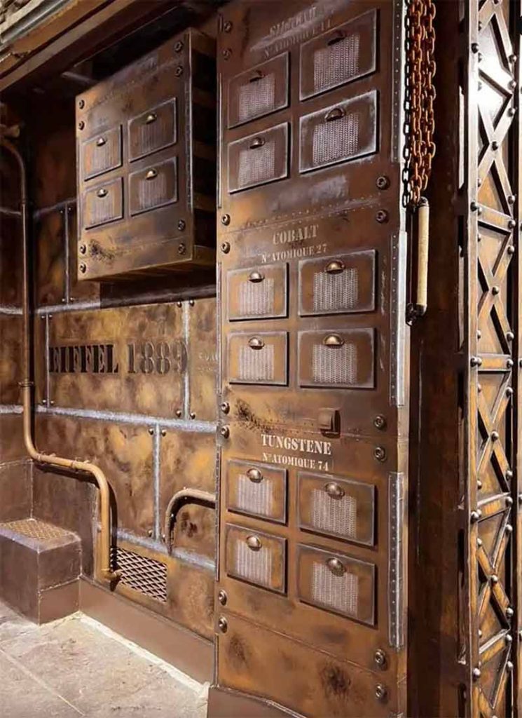 peintre décorateur murs restaurant style Eiffel