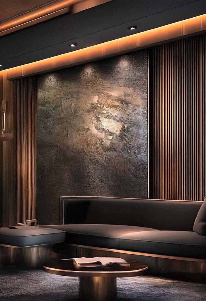 décoration hôtel murs métal Peinture murale artistique en relief décoration hôtel murs métal