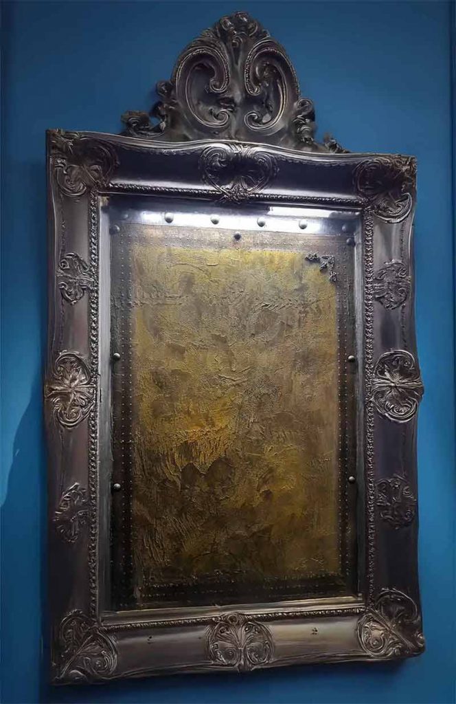 décoration hôtel entreprise fresque effets de matière patine cuivrée peintre décorateur murs restaurant